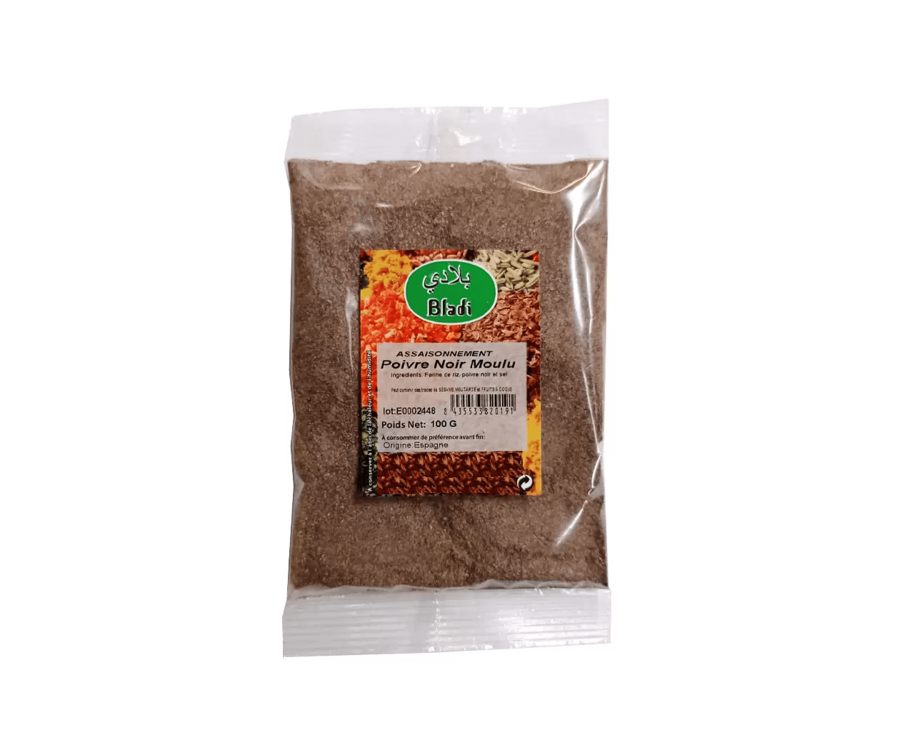 BLADI KOŘENÍ NA MLETÝ ČERNÝ PEPŘ 100g